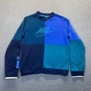Nike Youth Sweatshirt Size XL Multicolor, Logo, Colorblock,Casual,Preppy,Boys
